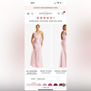 Elegant Pink One-Shoulder Dress